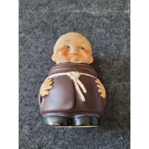 Vintage, Geobel Frair Tuck Monk Piggy Bank, West Germany 4” (NO KEY) - Picture 1 of 6